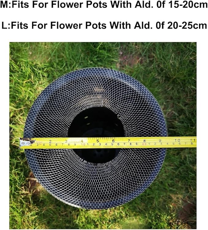 10 Meter Plant Pots Nettting Mesh Cover Elastic Sleeve Cat Barrier Protection Net Potting Mix Bark Keeper for Orchid Pot Flower Clay Ceramic Barrel Planters Bonsai Terracotta Succulents