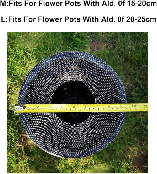 10 Meter Plant Pots Nettting Mesh Cover Elastic Sleeve Cat Barrier Protection Net Potting Mix Bark Keeper for Orchid Pot Flower Clay Ceramic Barrel Planters Bonsai Terracotta Succulents