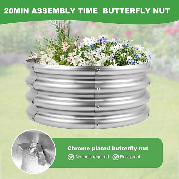 Raised Garden Bed (1, 2×2×1ft)