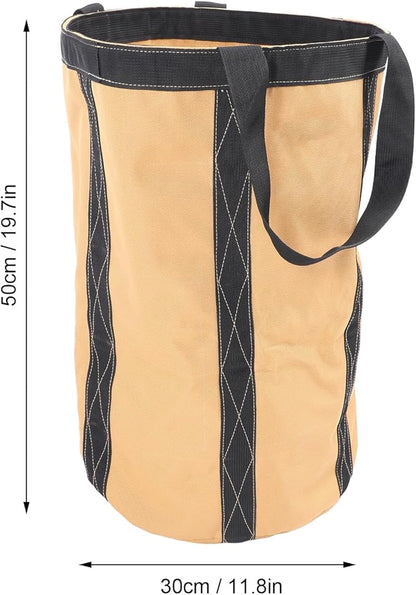 Luqeeg Tool Bucket Bag, Heavy Duty Tool Organizer, Portable Electrician Storage Organizer, 30kg Capacity Oxford Fabric 50 X 30cm for Garden Construction Carpenter Electrician
