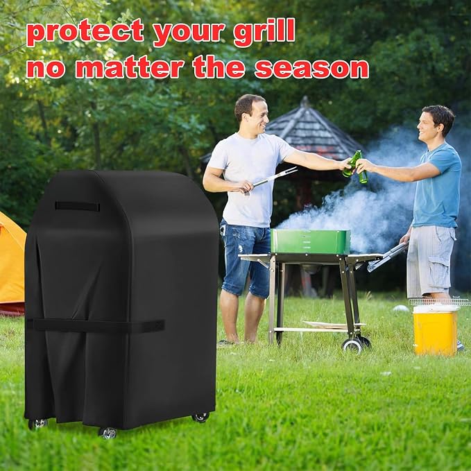 Grill Cover, 40-Inch BBQ Grill Cover Heavy Duty Waterproof UV Resistant Tear Resistant for Outdoor Grill, Fit for Nexgrill Brinkmann Weber Char-Broil