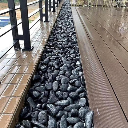 YISZM 20lbs Black Pebbles for Landscaping, 2-3 Inch High Polished Natural Large River Rocks for Plants, Decorative Stones Vase Filler Fish Tank Aquariums Garden Outdoor and Indoor DIY