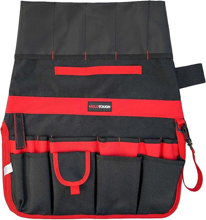 MELOTOUGH Bucket Tool Organizer With 35 Pockets Fits to 3.5-5 Gallon Bucket (Red)