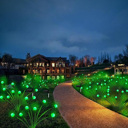 Kohlrabi Solar St Patricks Day Lights Outdoor, 10 Pack 80 LED Green Firefly Lights Waterproof, Sway by Wind, Solar Wind Swaying Light for Yard Patio Backyard Garden Flower Bed Pathway Decoration