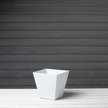 Novelty Artstone 35122 Ella Square Planter, White
