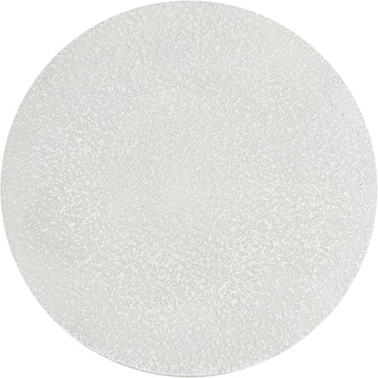 Christopher Knight Home Aurl Outdoor Round Side Table, Lightweight Concrete Patio End Table with Wooden Like Frame, Decorative Accent Table for Patio Garden Porch Balcony, Antique White+Natural