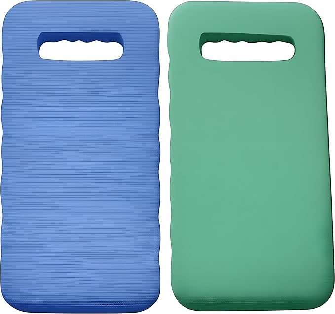 Bexter Foam Garden Kneeling Pads (2-Pack) – Thick, Lightweight Cushion for Gardening, Cleaning, Exercise – 15.75'' x 7'' x 0.68'' – Assorted Colors: Blue, Pink, Yellow, Green