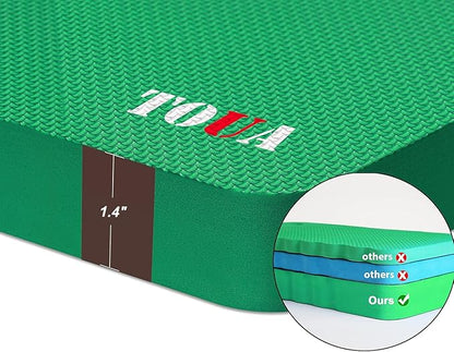 Kneeling Pad Thick Extra Large High Density Foam Comfort Kneeling Pad for Work Gardening Yoga Exercise Garden Knee Pad Green, 1 Pack