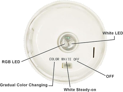 Color Changing Solar Powered Mosaic Glass Ball Lights, Rechargeable Solar Lantern Table Lights, Waterproof LED Garden Night Lights for Patio Yard Outdoor Decor (White)