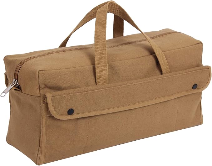 Rothco Canvas Jumbo Mechanic Tool Bag - Heavy-Duty Organization for Gear and Equipment