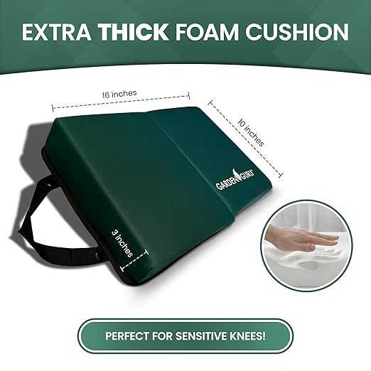 Garden Guru Extra Thick Gardening Kneeling Kneeler Pad – Ultra Soft Foam Cushion Padding for Knee – Water Resistant - Garden Kneeler Mat for Yard Work, Household Chores,Roofing & More - 1 Case (8 Pcs)