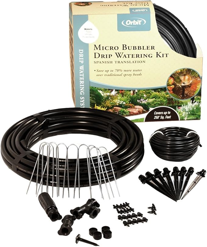Orbit Drip Irrigation Watering Kit - Complete Micro Irrigation Bundle
