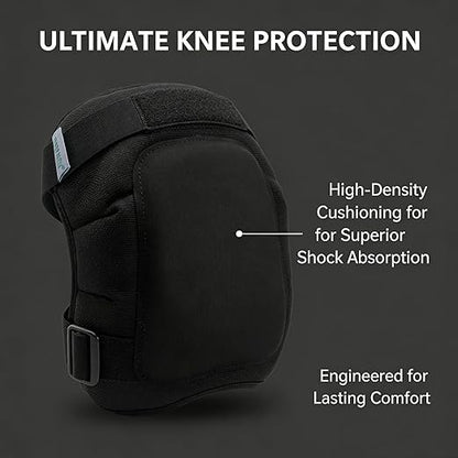 Work Knee Pads Made of Tear Resistant Oxford Cloth and Durable Rubber Waterproof and Breathable Suitable for Mechanical Repairs and Yard Work with Adjustable Straps