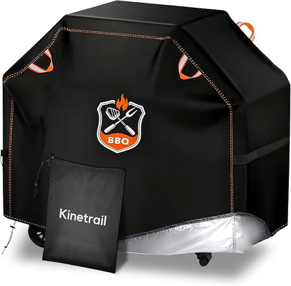 Grill Cover, Universal 52" BBQ Grill Cover for Outdoor Grill, Waterproof, Weather Resistant, Fade Resistant Gas Grill Cover with Adjustable Double Straps for Weber, Char-broil, Nexgrill, etc