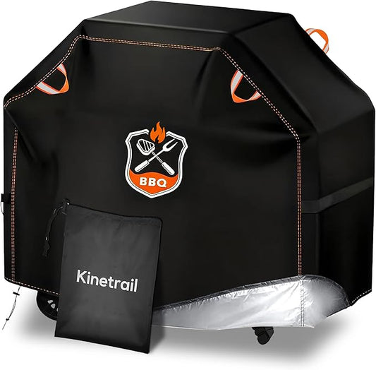 Grill Cover, Universal 52" BBQ Grill Cover for Outdoor Grill, Waterproof, Weather Resistant, Fade Resistant Gas Grill Cover with Adjustable Double Straps for Weber, Char-broil, Nexgrill, etc