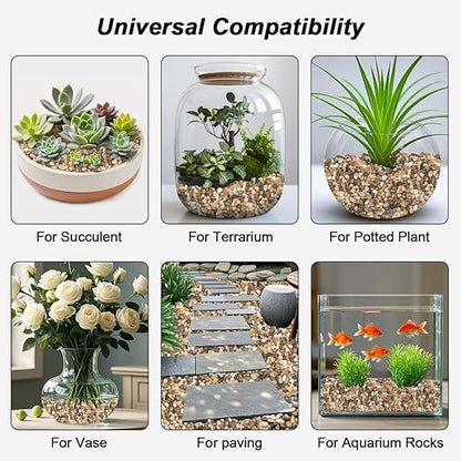 Landscape Rocks,Landscaping Pebbles,River Rocks,Decorative Ornamental Pebbles,Garden Landscaping Stones, Gravel Filler for Home Decoration Flower Bed Fish Tank Plants Vases Succulents (10 Pounds)