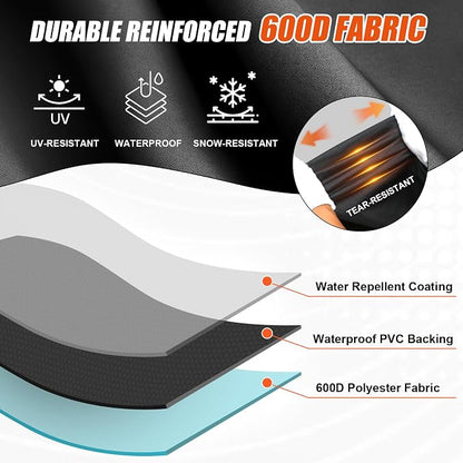 Upgraded Grill Cover for Pit Boss 850, 820, Z Grill 700, 600D Wood Pellet Smoker Cover for 820 Deluxe, 820D, 820FB, Sportsman 820 Series Wood Pellet Grills, Z Grill 700 Series