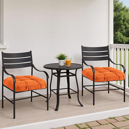 MTMR Water-Repellent Outdoor Chair Cushions Set of 2, 19”X19” Patio Chair Cushions with High Elasticity PP Cotton, Thick Tufted Outdoor Patio Furniture Cushions, Seat Cushions for Outdoor Furniture