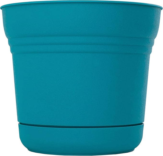 Bloem 814174023082 Saturn Planter with Saucer, 5", Calypso (SP0527), 5"