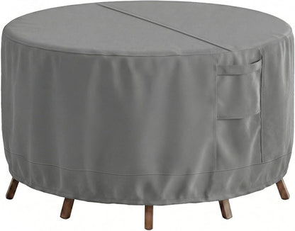 Patio Furniture Covers Waterproof, Outdoor Furniture Covers Waterproof Windproof with Padded Handles, Heavy Duty 600D Oxford Outdoor Table Chair Set Cover