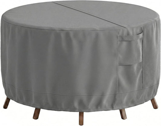 Patio Furniture Covers Waterproof, Outdoor Furniture Covers Waterproof Windproof with Padded Handles, Heavy Duty 600D Oxford Outdoor Table Chair Set Cover