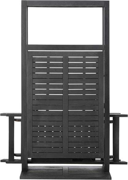 SAFAVIEH PAT6756A Outdoor Collection Griffen Balcony Natural Set Dining Cabinet