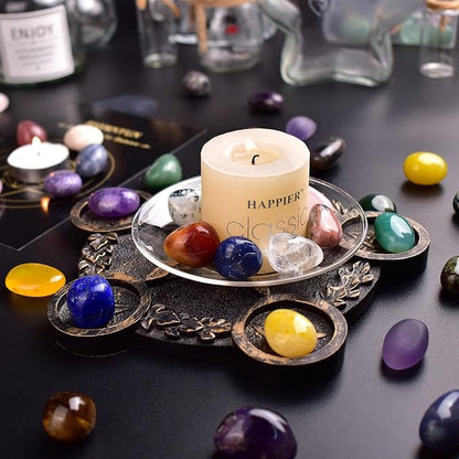 Polished Stone Set Obsidian Crystals, 0.8" Handpicked Tumbled Gemstones Rocks, Pebbles for Reiki, Chakra, Healing, Home Decor