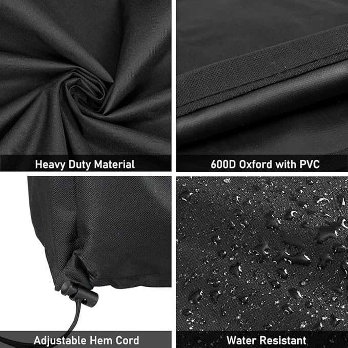 ZJYWSCH Cover for Pit Boss Portable 150 Table Top Grill 10697 75275 PB150PPS PB150PPG PB150NX PB150CS, CGG-306 Tabletop Grill Cover 24 Inch Heavy Duty Waterproof