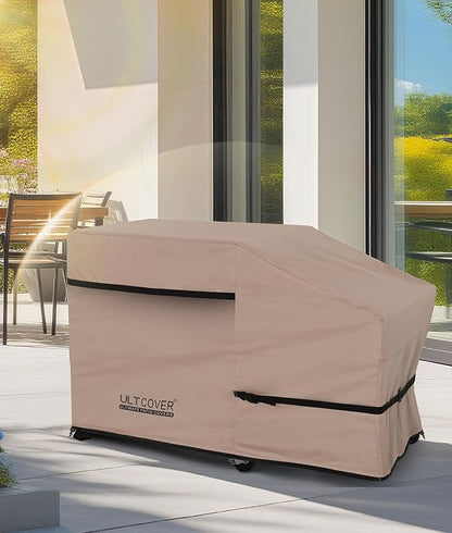 ULTCOVER 600D Outdoor Waterproof Griddle Cover for Blackstone Halo LoCo Cookers Nexgrill Weber 22 inch Single Side Shelf Flap Top Grill with Hood