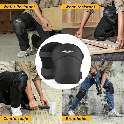 Professional Gel Knee Pads, Work Pads Work for Gardeners, Workers, Sports, with Adjustable Straps