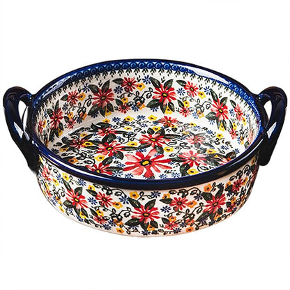 Baking Dishes For Oven, 1 Quart Round Casserole Dishes For Oven-chrysanthemum-round 950ml