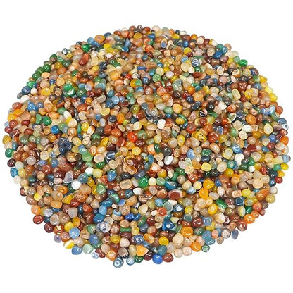 Fish Tank Decor,Landscaping Pebbles, River Rocks Decorative Ornamental Pebbles, DIY Smoothed Rocks for Potted Plant Resin Art Vase Fillers Aquarium Gravel Rocks (Colorful, 10 Pounds)
