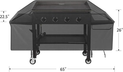 iCOVER 36 inch Griddle Cover for Blackstone, Waterproof Lightweight Polyester Barbecue Protection Flat Top Gas Grill Covers for 36" Griddles Cooking Station for Camp Chef