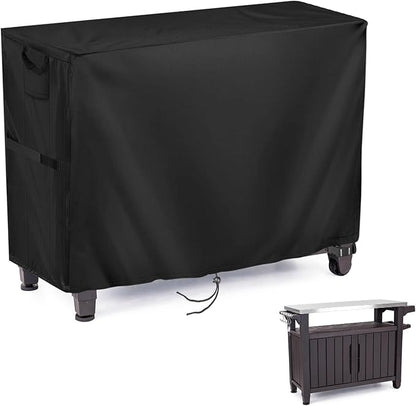 Prep Table Cover for 52 Inch Keter Unity XL Portable Outdoor Table and Storage Cabinet, Outdoor Bar Tables Cover Waterproof Heavy Duty for Patio Grill Tables