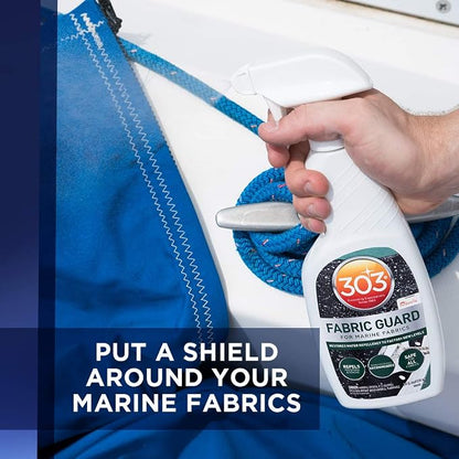 303 Marine Fabric Guard for Boat Covers & Canvas, 16 oz 6-Pack | Restores water and stain resistance on boat covers, canvas, and marine fabrics.