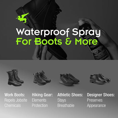 Griffin Shoe Protector Spray – Long-Lasting Water & Stain Repellent – Water Repellent Spray for Boots, Coats & More