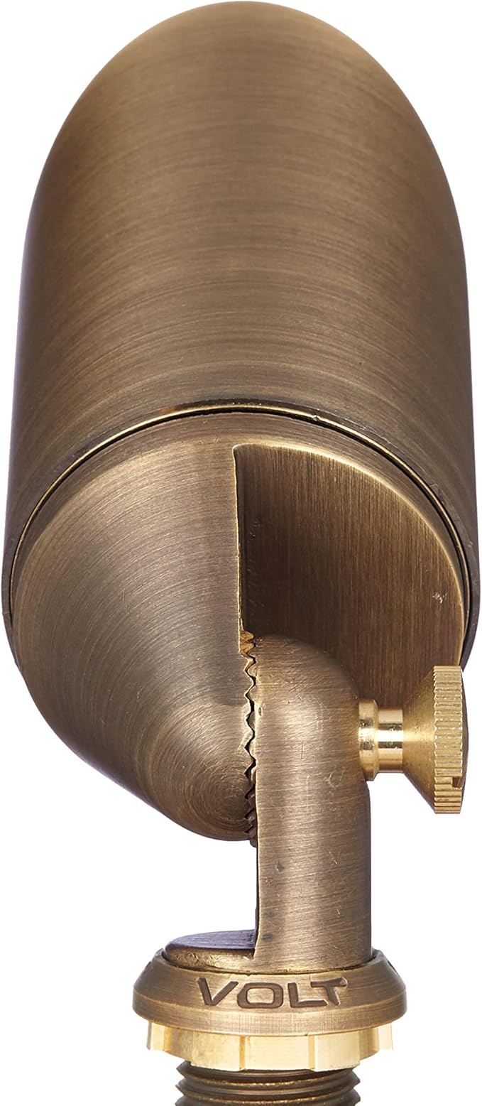 VOLT 20-Pack Top Dog 12V Cast Brass Outdoor Spotlights (Bronze) & 5W 2700K Warm White 400 Lumen MR16 LED Bulbs for Low Voltage Landscape Lighting of Yard, Lawn, Garden, Patio, Trees & House