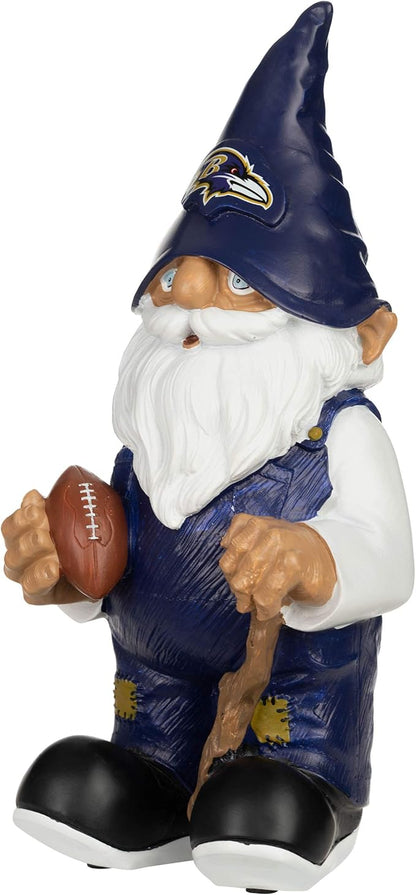 NFL Resin 11.5" Team Logo Outdoor Garden Statue Gnome