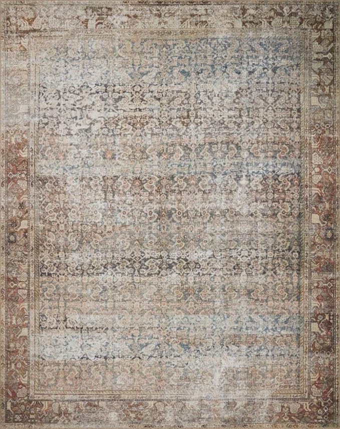 Loloi Amber Lewis Georgie Collection GER-09 Multi/Spice 3'-0" x 12'-0", .19" Pile Height, Runner Rug