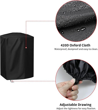 Grill Cover for George Foreman 12 Serving Indoor/Outdoor Electric Grill GFO201R, Waterproof BBQ Grill Cover, All Weather Resistant Grill Covers - 24 x 12 x 29 Inch