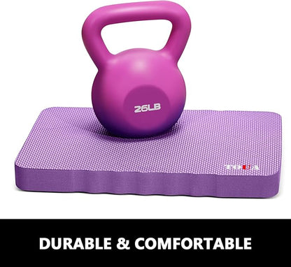 Kneeling Pad Thick Extra Large High Density Foam Comfort Kneeling Pad for Work Gardening Yoga Exercise Garden Knee Pad Purple, 1 Pack
