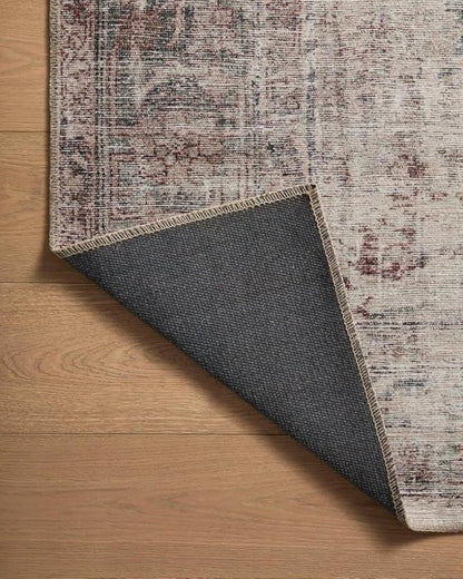 Loloi Amber Lewis Georgie Collection GER-08 Lagoon/Beige 3'-9" x 5'-6", .19" Pile Height, Accent Rug