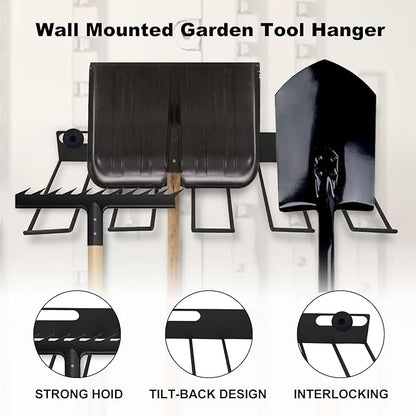 Resin Storage Shed Shelves Accessory,Wall Mount Tool Storage Rack with EZ Bolt Assembly for Suncast Select Outdoor Shed Models Wall Mount Tool Organizer for Hanging Lawn and Garden Tools