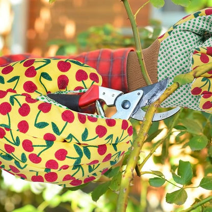 Ainiv Floral Gardening Gloves for Women/Ladies, Non-Slip Garden Work Gloves,Breathable Yard Work Glove Light Working Gloves