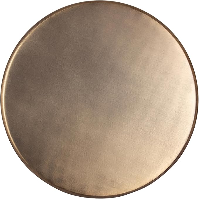 Kate and Laurel Solbrett Modern Sophisticated Metal Side Table, 12 x 12 x 22, Antique Brass, Contemporary Pedestal End Table with Unique Sculptural Design for Use as Bedroom Nightstand