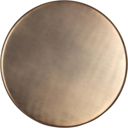 Kate and Laurel Solbrett Modern Sophisticated Metal Side Table, 12 x 12 x 22, Antique Brass, Contemporary Pedestal End Table with Unique Sculptural Design for Use as Bedroom Nightstand