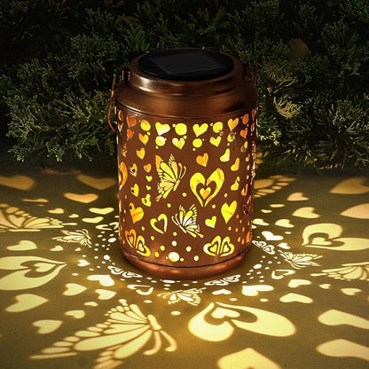 Solar Lanterns Outdoor, Love Mom Lantern Garden Decor Waterproof Decor Light Hanging Solar Lights Yard Decor, Christmas Gifts, Gifts for Women, Gifts for Mom, Gifts for Grandma