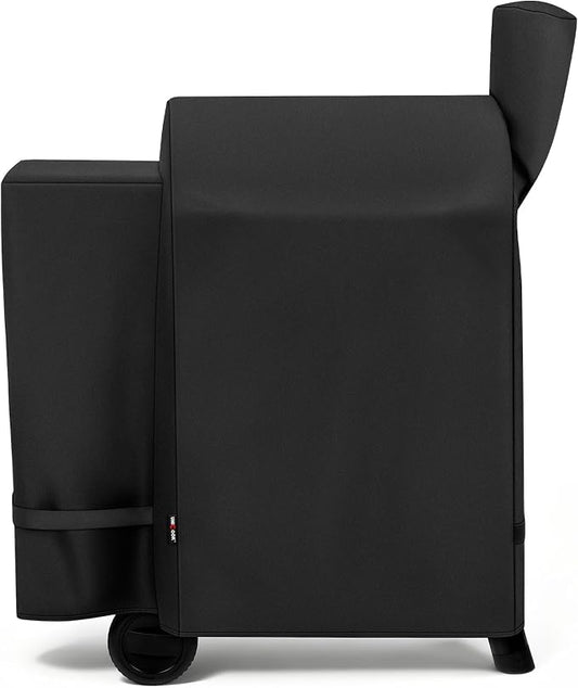 Unicook Grill Cover Compatible with Traeger Pro 22/ Pro 575 Series Wood Pellets, Heavy Duty Waterproof Full-Length Outdoor BBQ Smoker Cover, All-Season Protection Grill Accessory