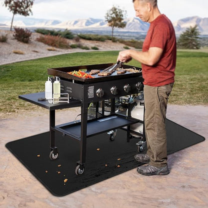 75x40 inches Large Under Grill Mats for Blackstone, Double-Sided Fireproof Outdoor Grill Protective Mat, Oilproof Waterproof BBQ Fire Pit Fireplace Mat
