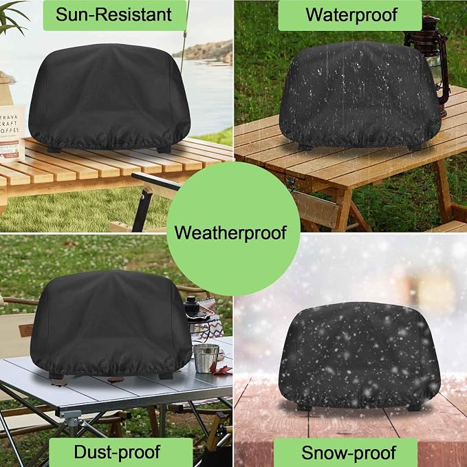 Cover for Ninja Woodfire Grill, Waterproof Outdoor Cover for Ninja Woodfire Smoker OG700 Series, 420D Oxford Sturdy Weather Resistant Grill Accessories XSKCOVER